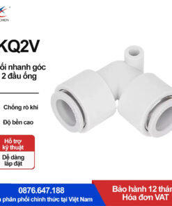 KQ2L08-04 Nối nhanh góc ren ngoài Xingchen (PL08 04 Màu trắng)