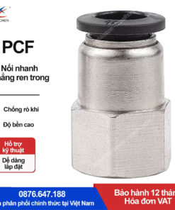 PCF4-M3 Nối nhanh thẳng ren ngoài Xingchen (PCF4-M3 Màu đen)