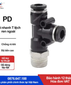 PD04-M3 Nối nhanh tê ren ngoài Xingchen (PD04-M3 Màu đen)