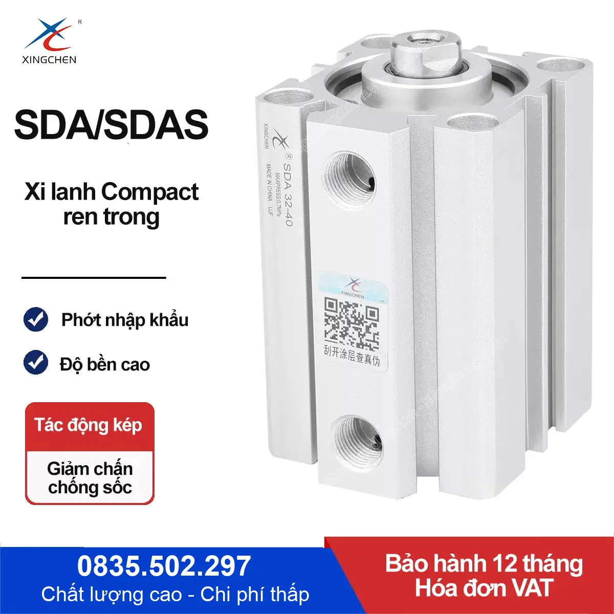 SDA25X60S Xi lanh compact Xingchen (SDA25-60S)