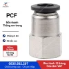 PCF12-03 Nối nhanh thẳng ren ngoài Xingchen (CF12-03 Màu đen)
