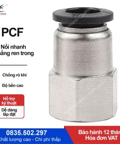 PCF4-M3 Nối nhanh thẳng ren ngoài Xingchen (PCF4-M3 Màu đen)
