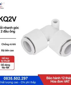 KQ2L04-01 Nối nhanh góc ren ngoài Xingchen (PL04 01 Màu trắng)