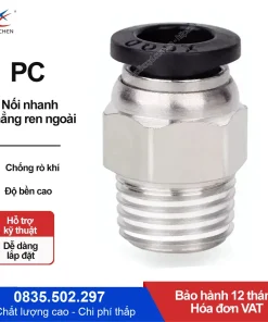PC4-M8 Nối nhanh thẳng ren ngoài Xingchen (PC4-M8 Màu đen)