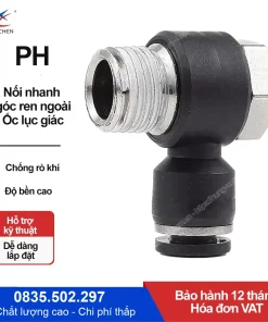 PH04-M3 Nối nhanh góc ren ngoài Xingchen (PH04-M3 Màu đen)