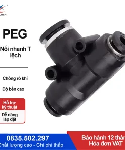 PE4 Nối nhanh chữ T đều Xingchen (PE4 Màu đen)